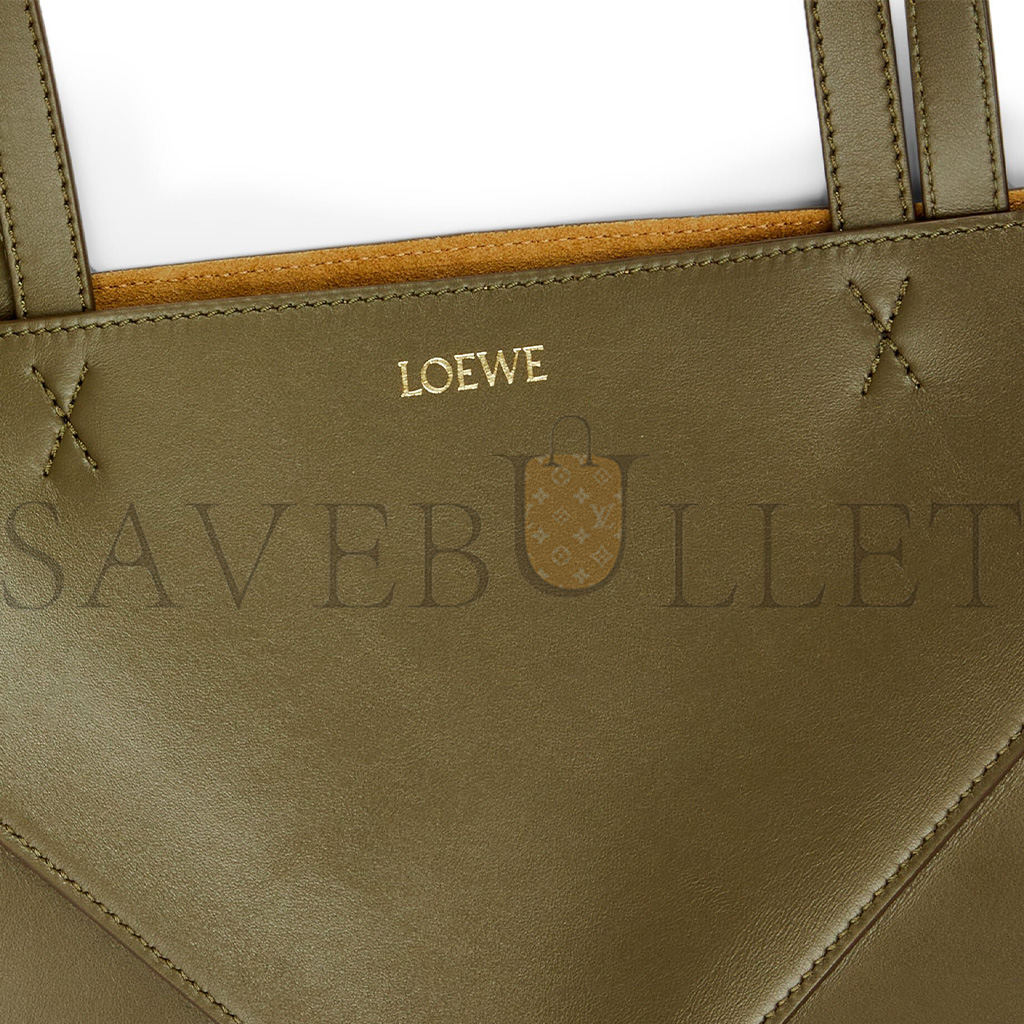 LOEWE MEDIUM PUZZLE FOLD TOTE IN SHINY CALFSKIN A657G50X01 (31.5*25.5*14.5cm)